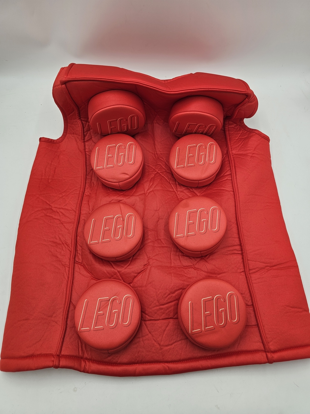 LEGO Red Kids Halloween Red Brick Costume Size Medium (7-8)